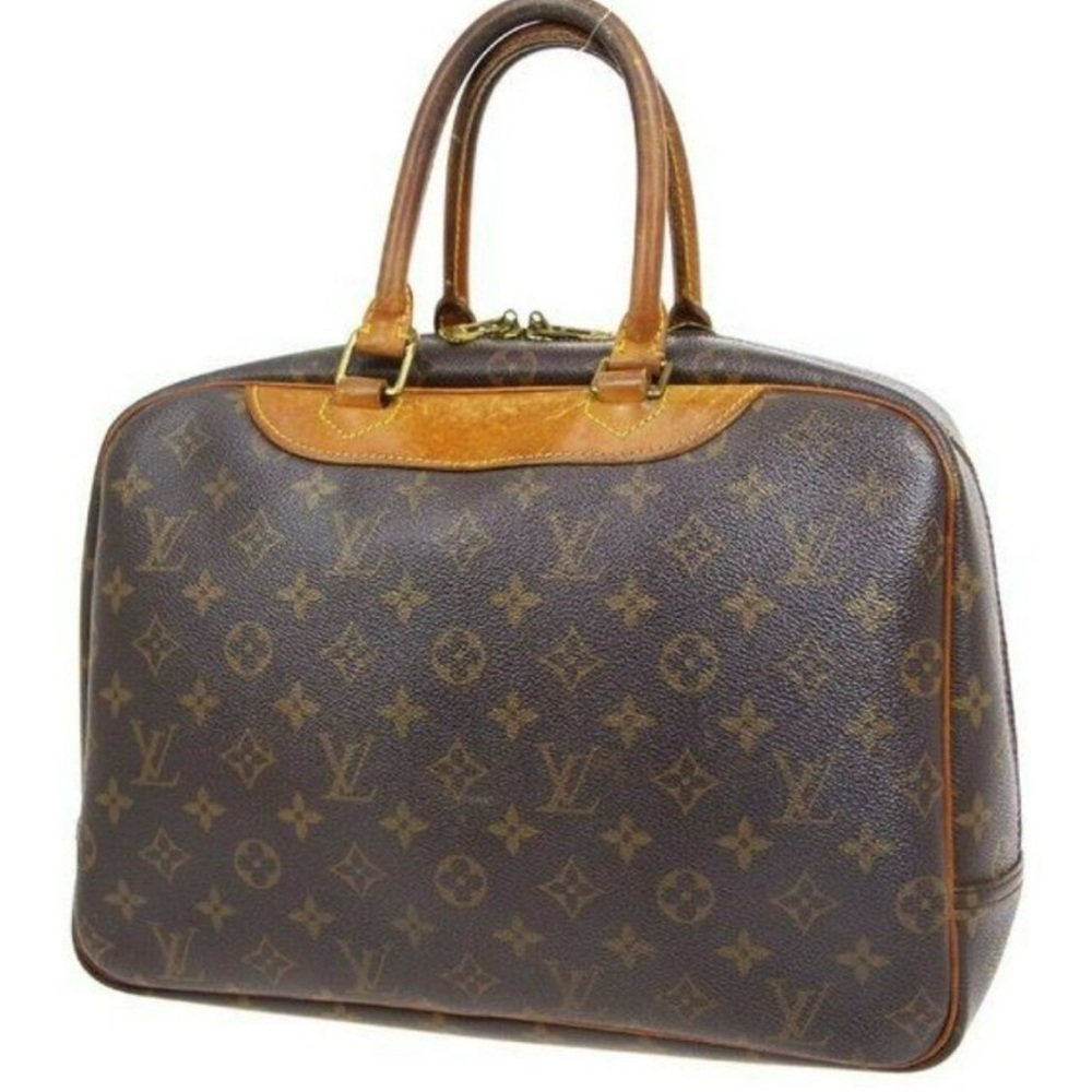 Louis Vuitton Satchel Bag Deauville Bowling Monogram canvas. Authentic - Picture 2 of 12